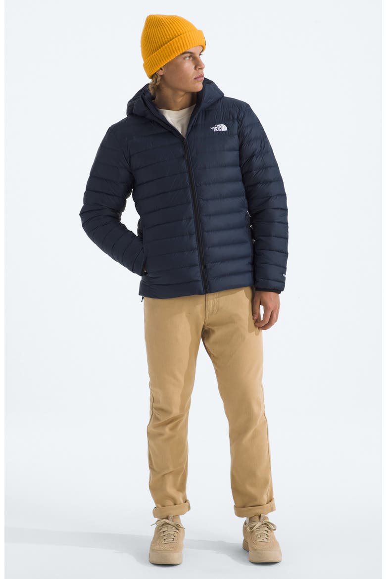 Classic 700 Fill Power Down Hooded Jacket, Alternate, color, SUMMIT NAVY