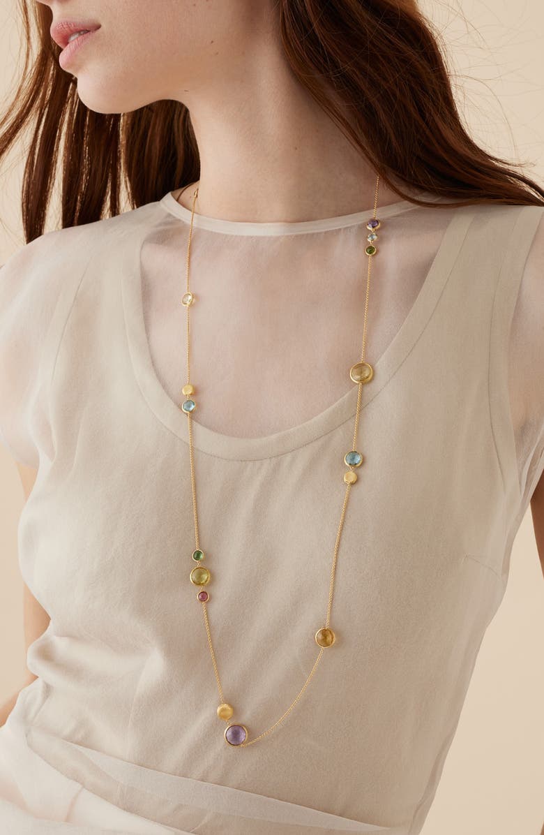 Marco Bicego 'Jaipur' Long Station Necklace, Alternate, color,