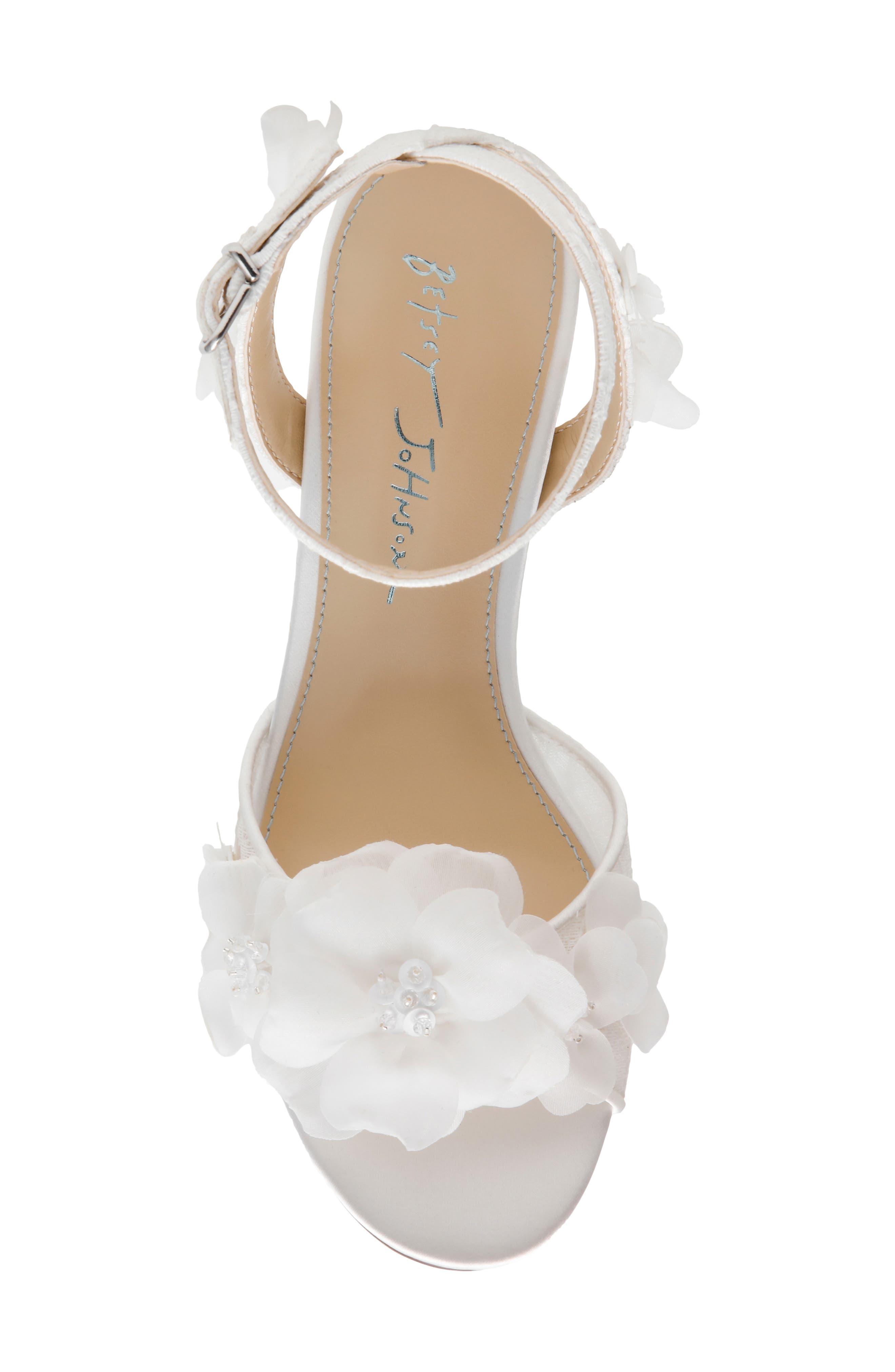 Elsy Ankle Strap Sandal, Alternate, color, IVORY