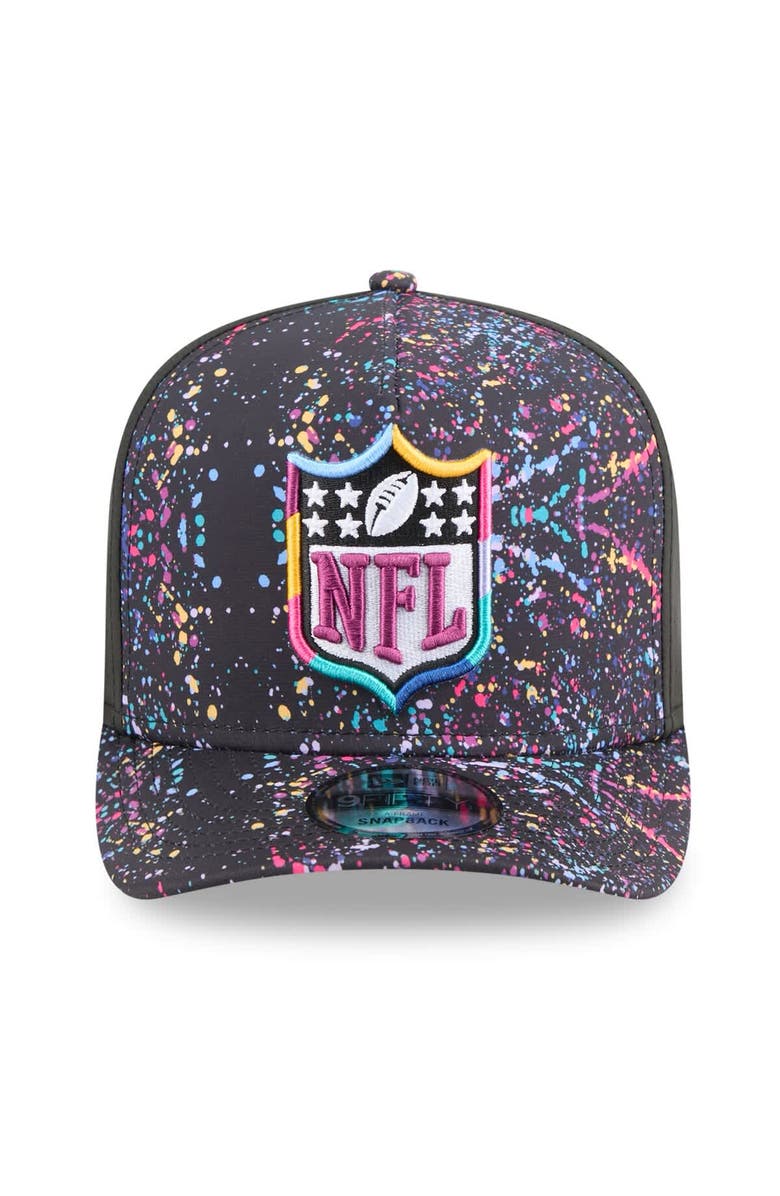 New Era Men's New Era Black Shield Logo 2025 NFL Crucial Catch A-Frame 9FIFTY Snapback Hat, Alternate, color, Black