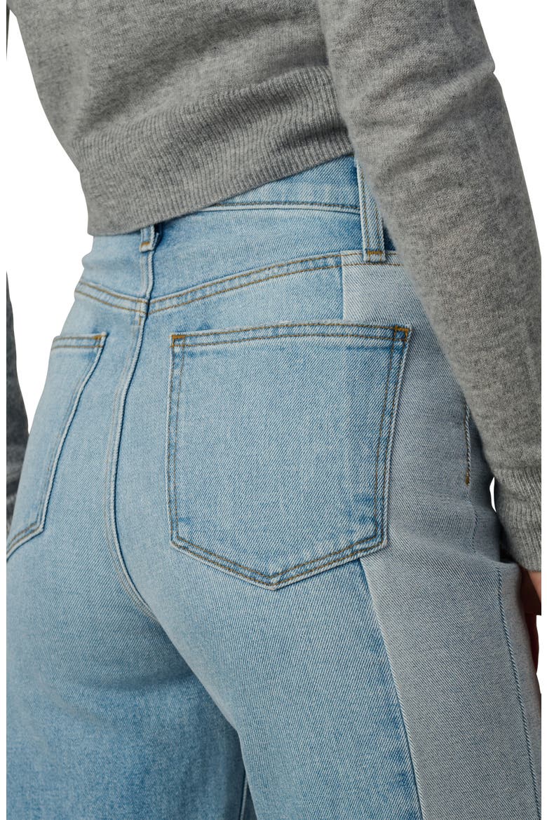 The Mia Pieced Two-Tone High Waist Wide Leg Jeans, Alternate, color, PATIENCE