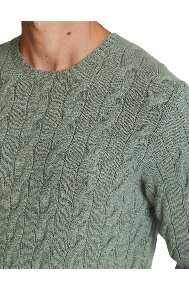 Ralph Lauren Purple Label Cable Stitch Cashmere Sweater, Alternate, color, 