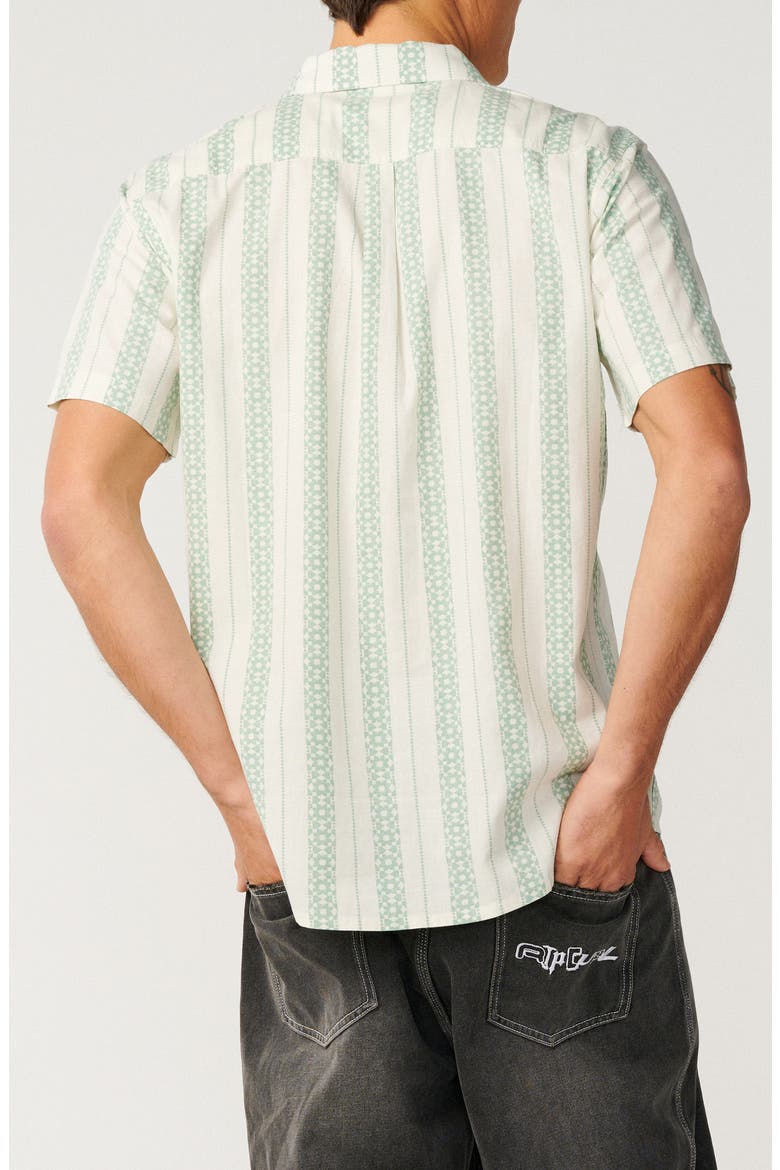 Sessions Short Sleeve Button-Up Shirt, Alternate, color, BONE/ ALOE