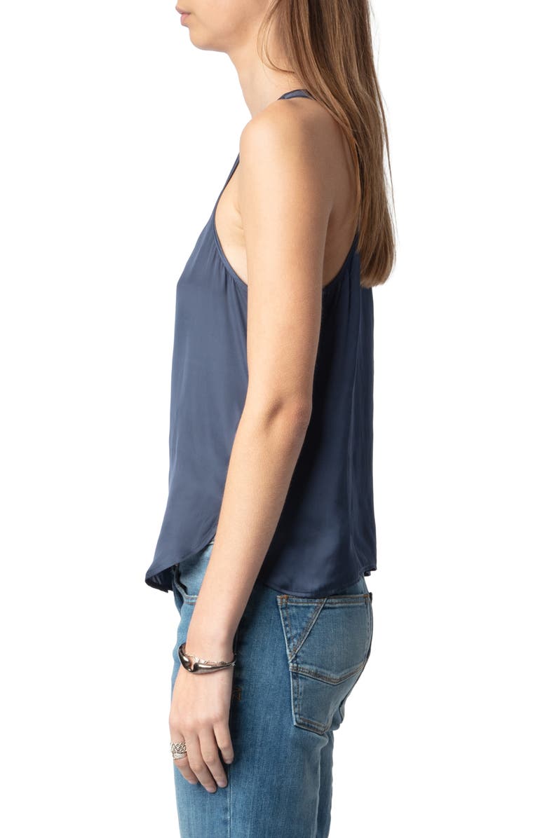 Zadig & Voltaire Tarys Satin Tank, Alternate, color,