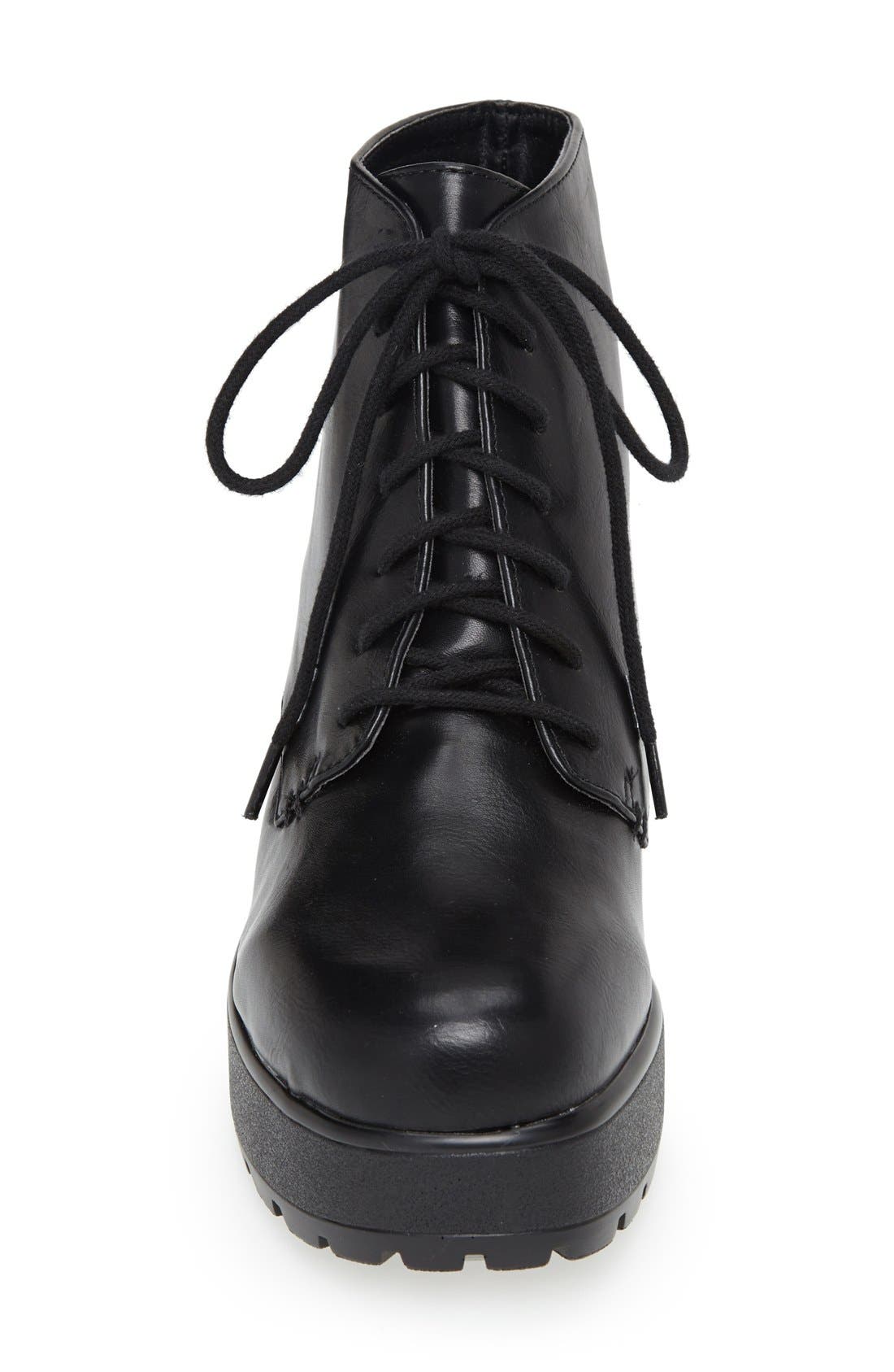 Topshop 'Brit' Platform Boot, Alternate, color, 