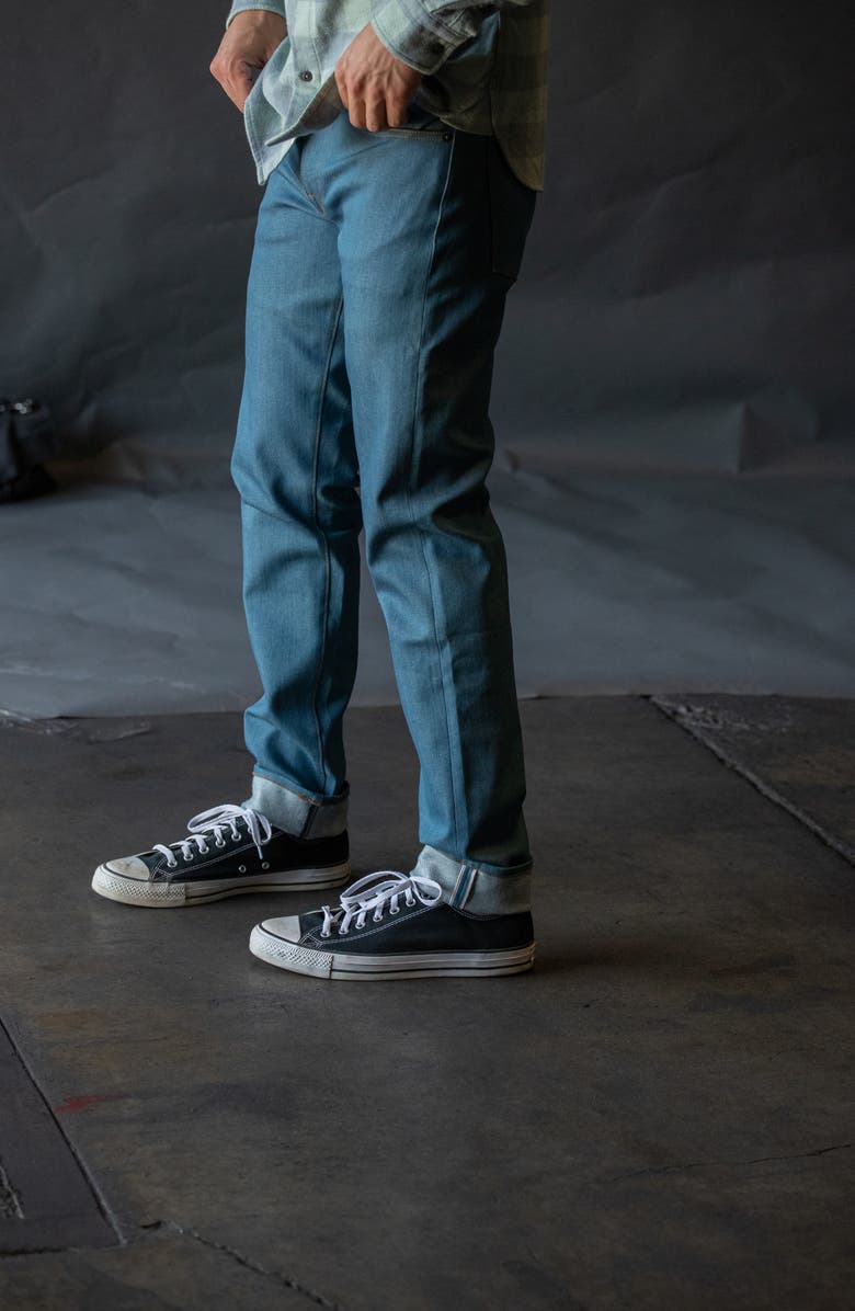 HIROSHI KATO The Pen Slim 10.5-Ounce Stretch Selvedge Jeans, Alternate, color,