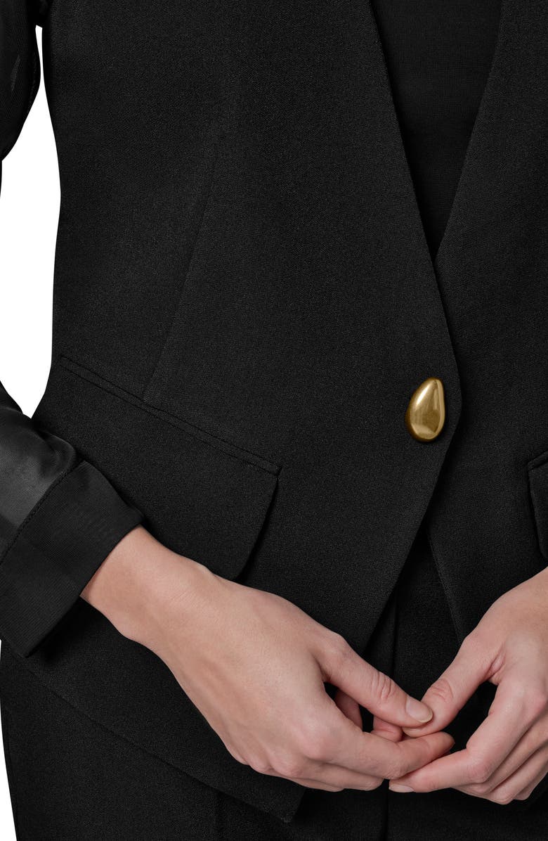 Donna Karan New York Sheer Contrast Jacket, Alternate, color,