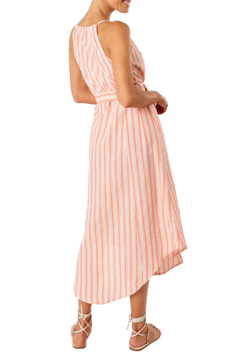 Petal & Pup Arabella Stripe Sleeveless Sundress, Alternate, color, Orange Stripe