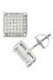 Sterling Silver CZ Stud Earrings