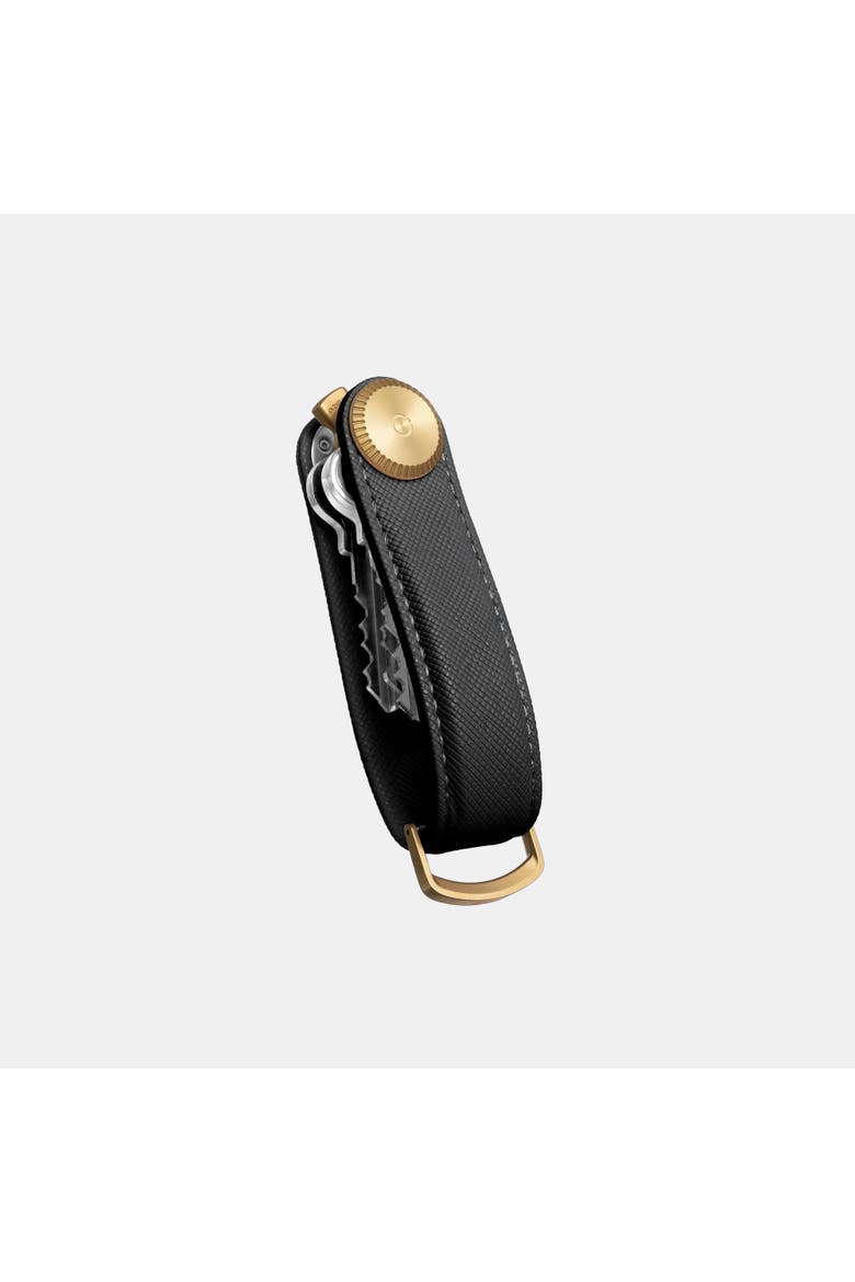 Pro Saffiano Leather Key Organiser, Alternate, color, Liquorice