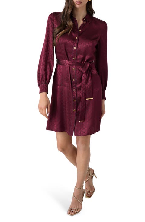 Sienna Belted Long Sleeve Shirt Dress