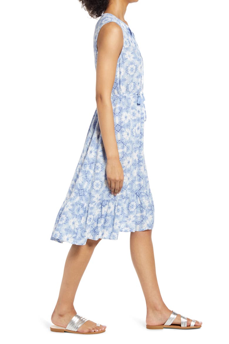 Lou Lou Belted Sleeveless Shift Dress, Alternate, color, PALE KALEIDOSCOPE