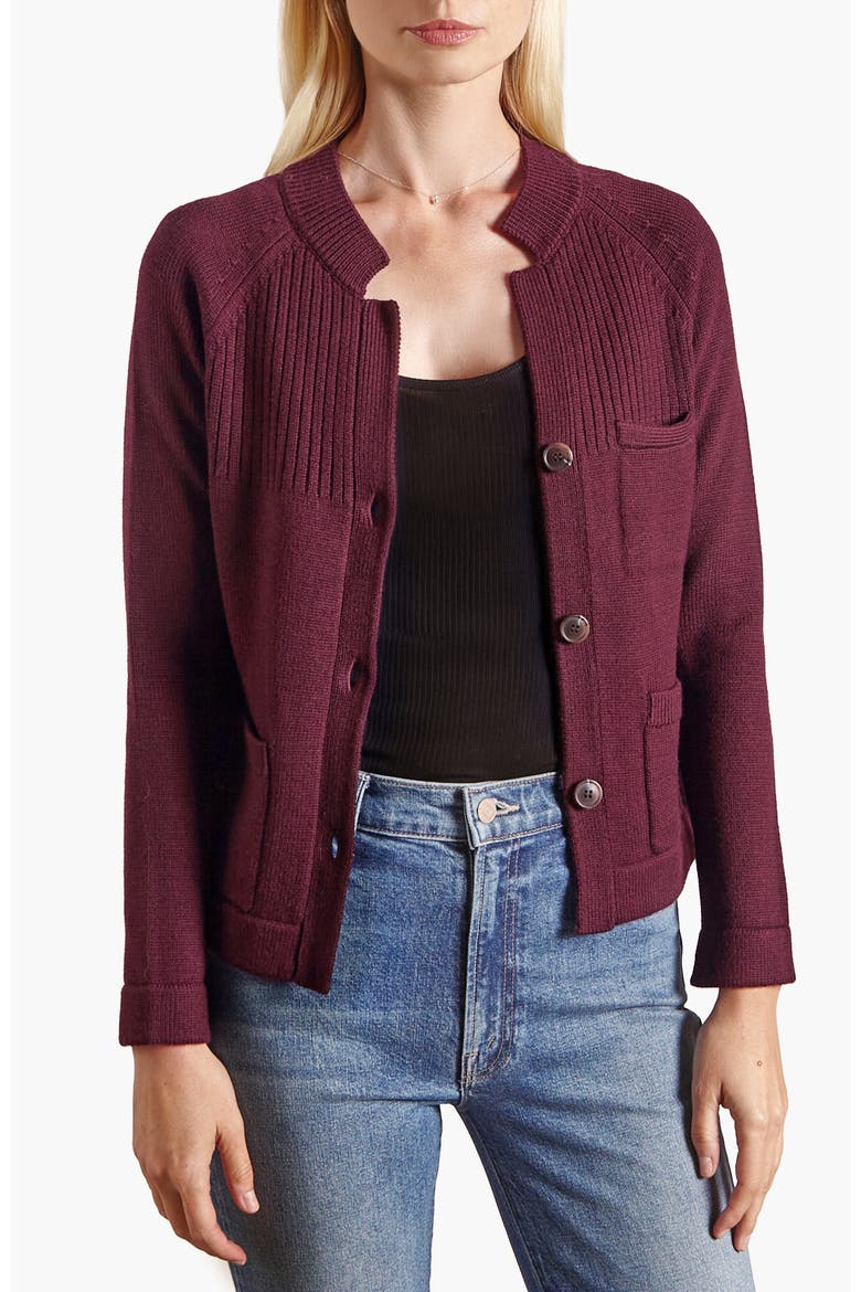 Shrunken Jacket, Main, color, Merlot