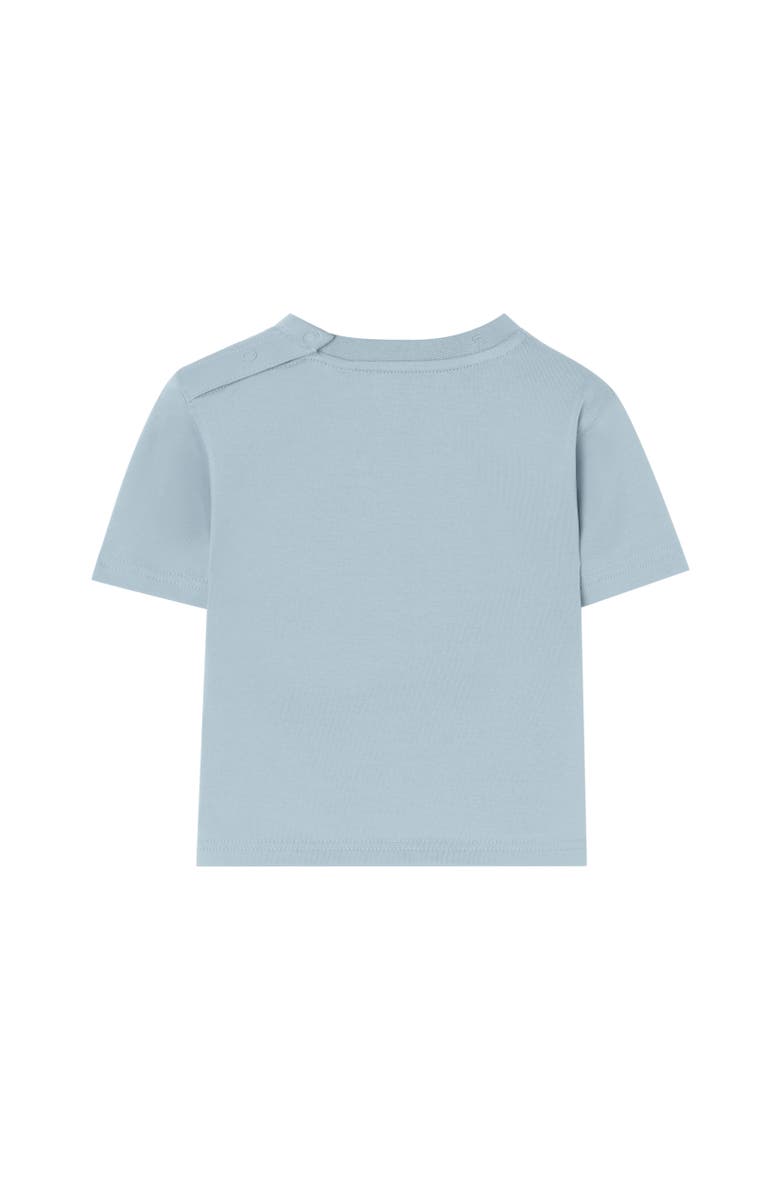 Burberry Knight Stamp Cotton T-shirt, Alternate, color, Misty Blue