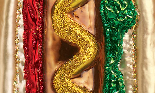 Old World Christmas Hot Dog Glass Ornament In Multi