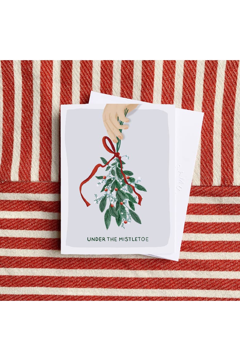 Winter/Holiday Greeting Card Pack Sets (3 ct) Under The Mistletoe, Alternate, color, Multi-Pack