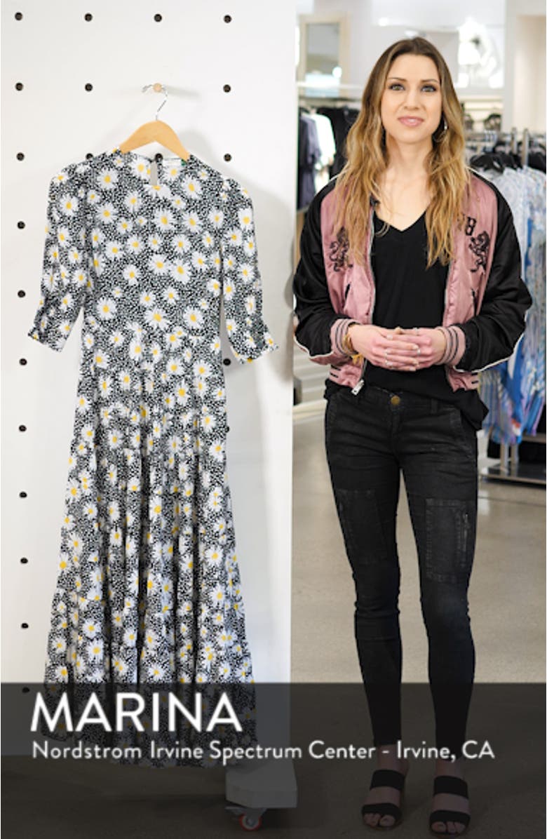 Kristen Floral Print Midi Dress, sales video thumbnail