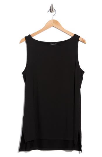 Eileen Fisher Bateau Neck High-low Tank
