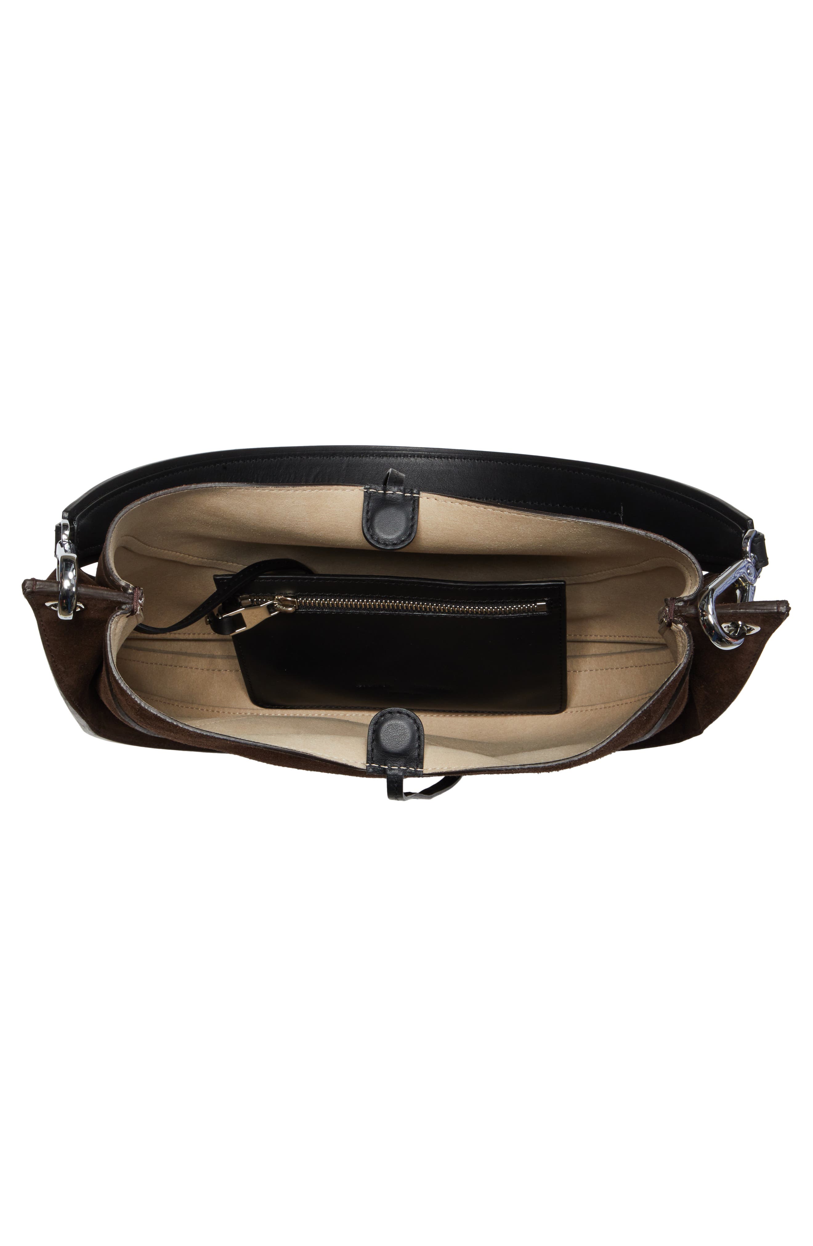 Proenza Schouler Arch Suede Shoulder Bag, Alternate, color, 