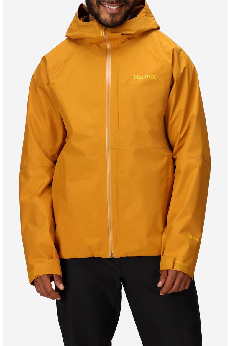 Waypoint Gore-Tex® Waterproof Hooded Jacket, Main, color, HONEY GLAZE