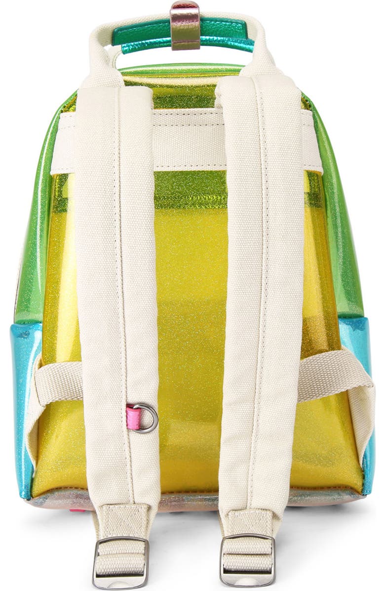 Kurt Geiger London Small Southbank Vinyl Clear Backpack, Alternate, color,