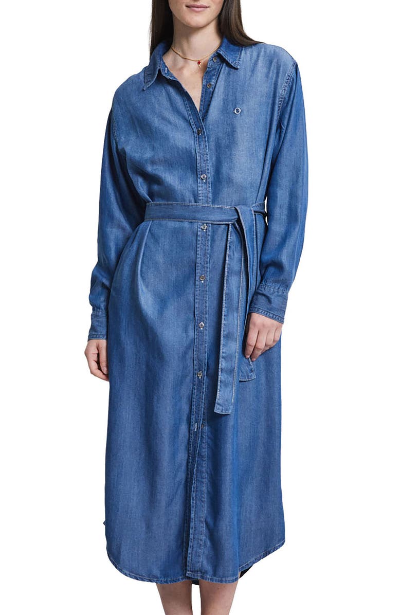 ottod'Ame Denim Shirt Dress, Main, color, Blue