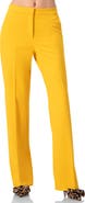 IVONNE Tailored Yellow Straight-Leg Pants