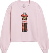 Junk Food Diet Coke Bottle Bow Fleece Sweatshirt