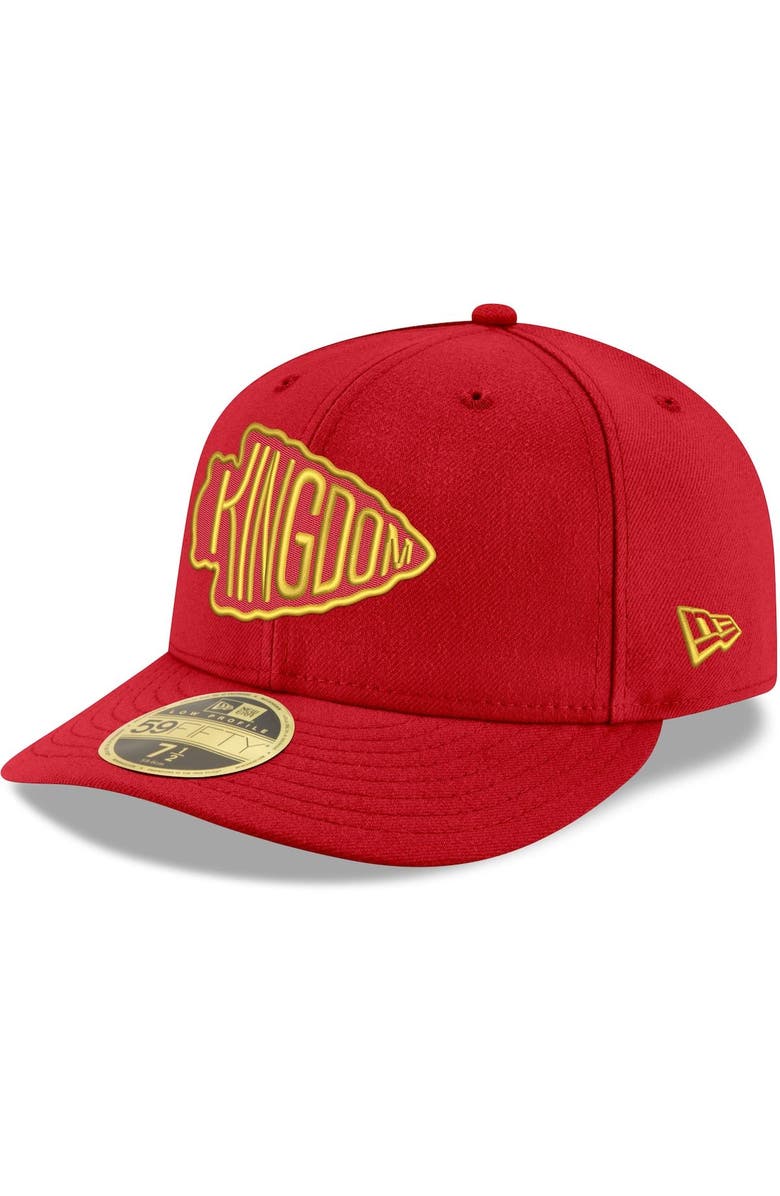 New Era Men's New Era Red Kansas City Chiefs Omaha Low Profile 59FIFTY Fitted Team Hat, Main, color,
