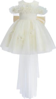 Tulleen Floral Tulle Gown