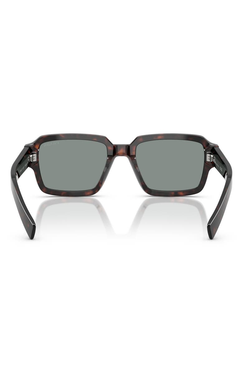 Prada 52mm Square Sunglasses, Alternate, color, Blue/ Tortoise