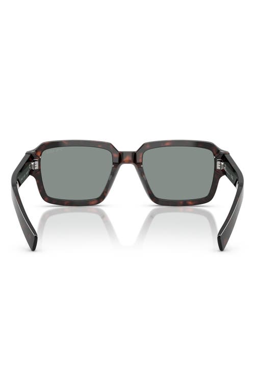 Prada 0pr 02zs Bold Rectangular Tortoiseshell Sunglasses In Black