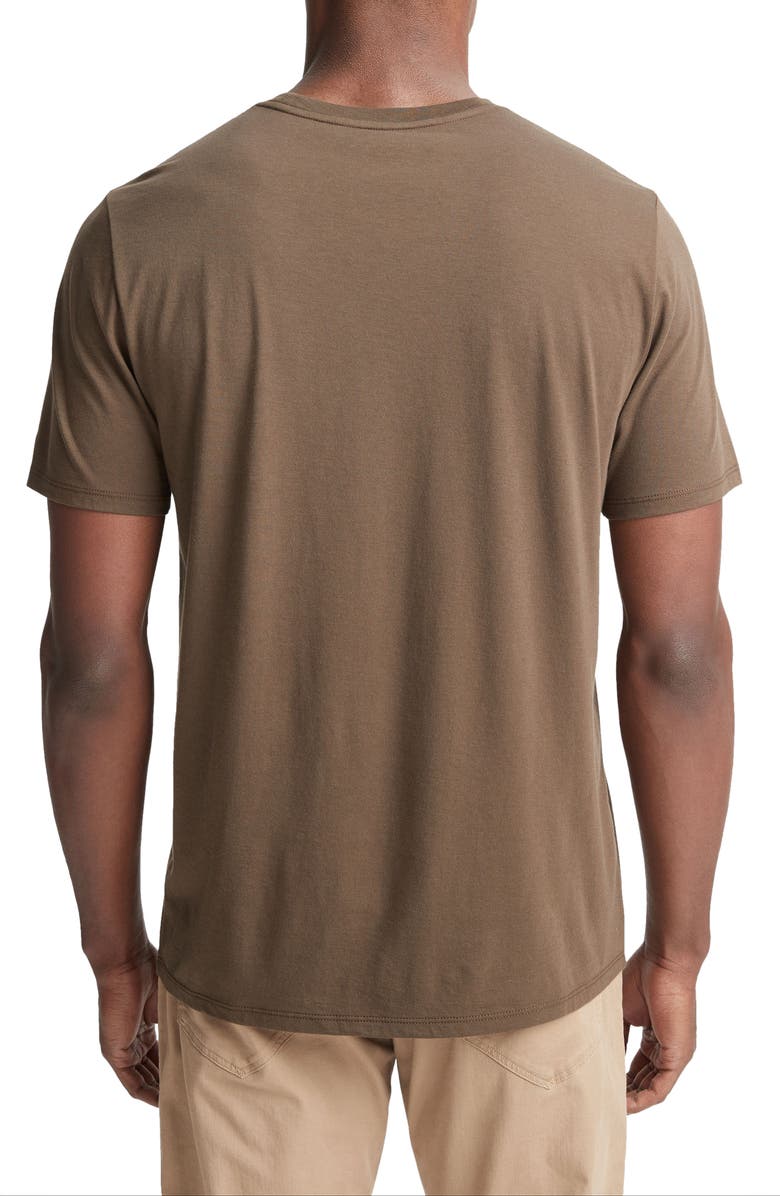 Vince Pima Cotton T-Shirt, Alternate, color, Olive Cove