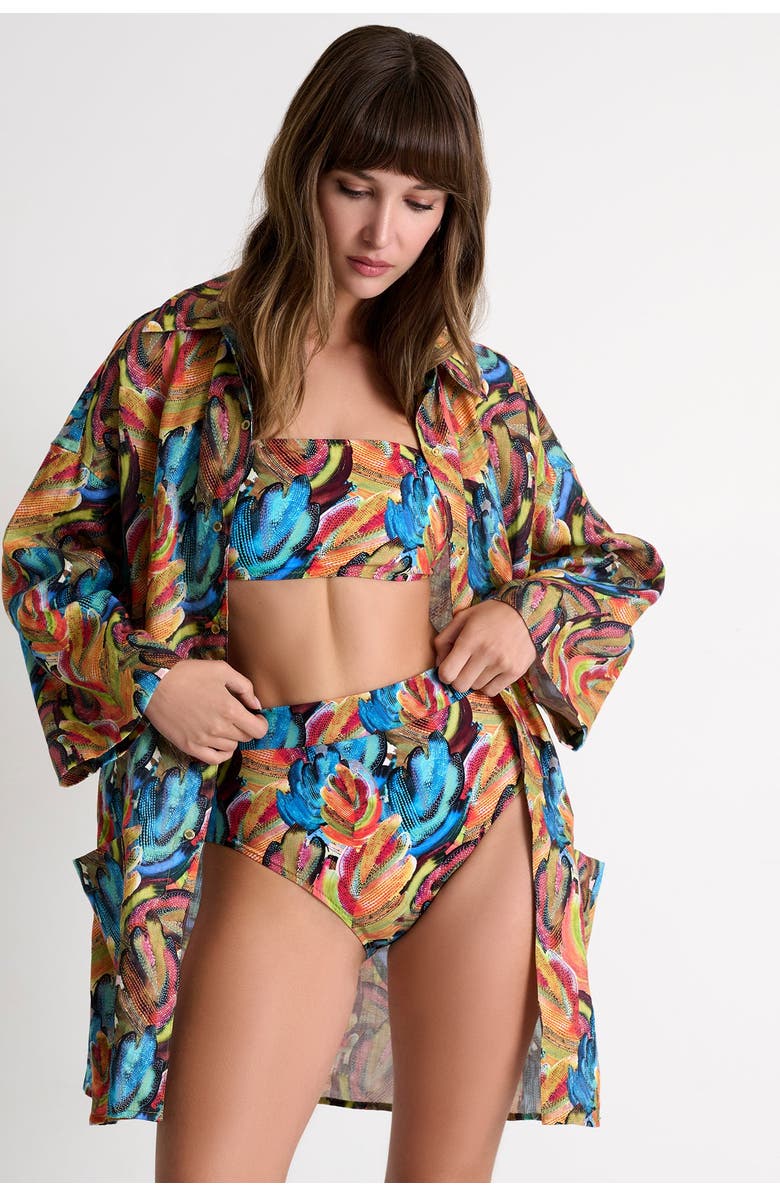 SHAN Timess High-Rise Bikini Bottom, Alternate, color, Print