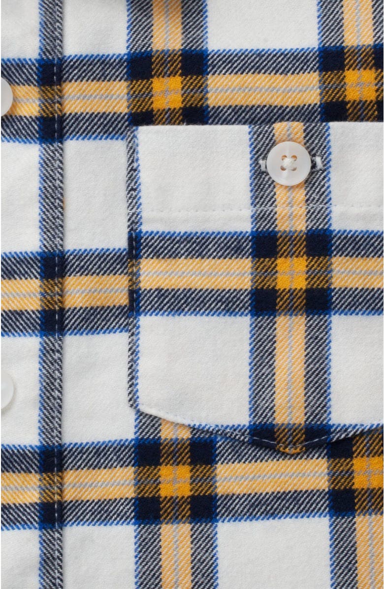 Hope & Henry Baby Boys' Organic Flannel Shirt, Infant, Alternate, color, White
