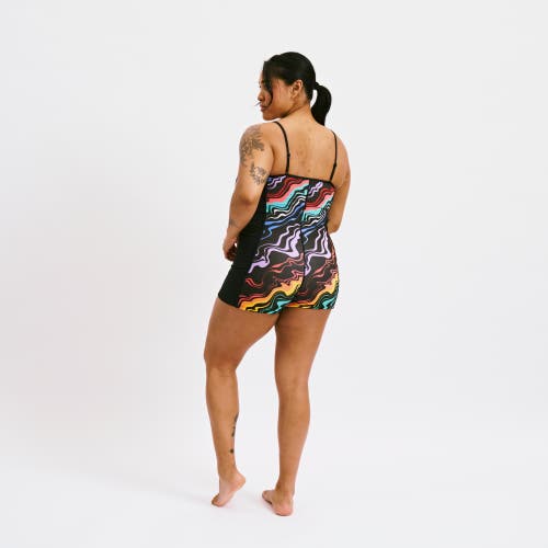 Tomboyx 3.5-inch Skinny Strap Swim Unisuit In Multi