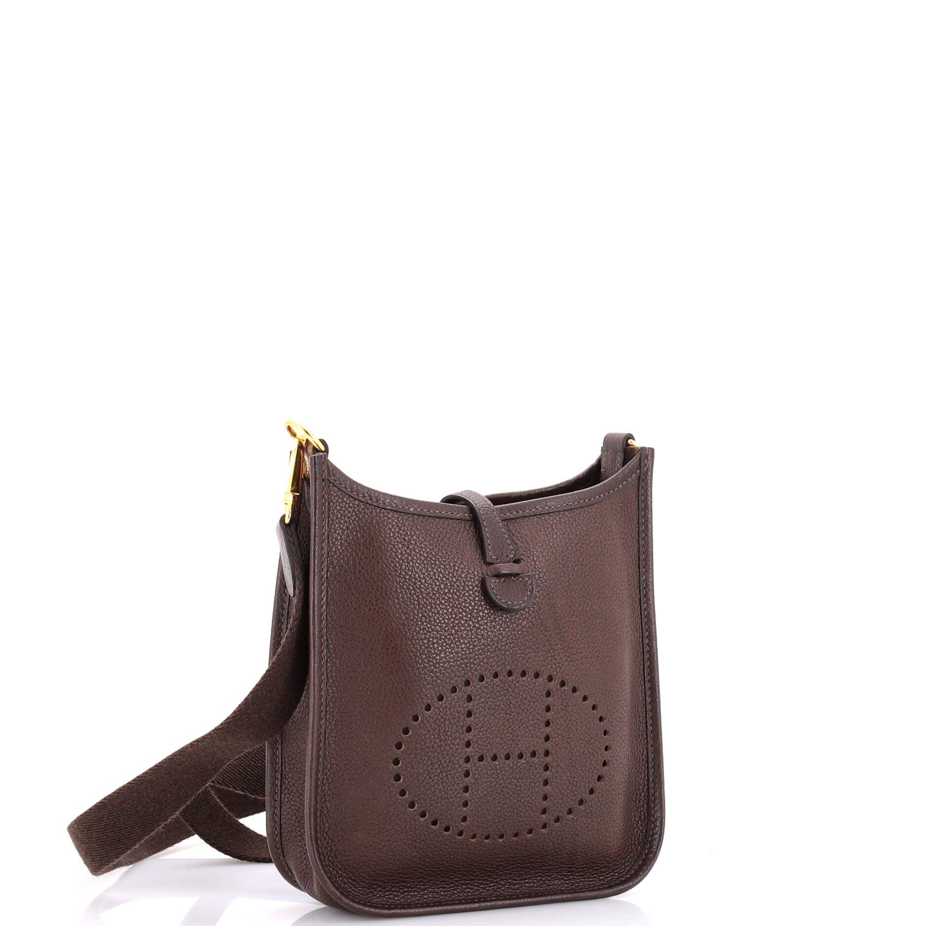 Pre-Owned Hermes Evelyne Bag Gen III Barenia Faubourg TPM, Alternate, color, Ebene