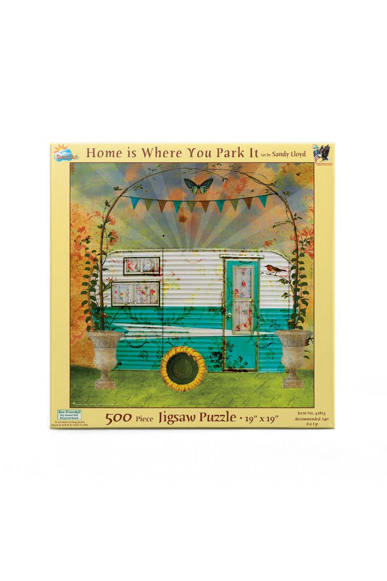 Home is Where you Park it 500 piece Jigsaw Puzzle for Adults, Alternate, color, Multicolor