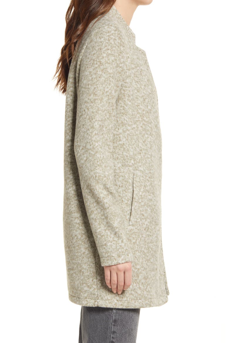 Katrine Brushed Recycled Polyester Blend Jacket, Alternate, color, DARK OLIVE