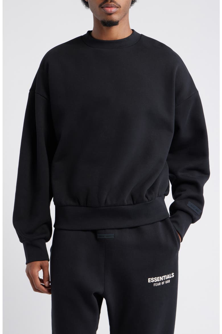 Classic Fit Fleece Crewneck Sweatshirt, Alternate, color, VINTAGE BLACK