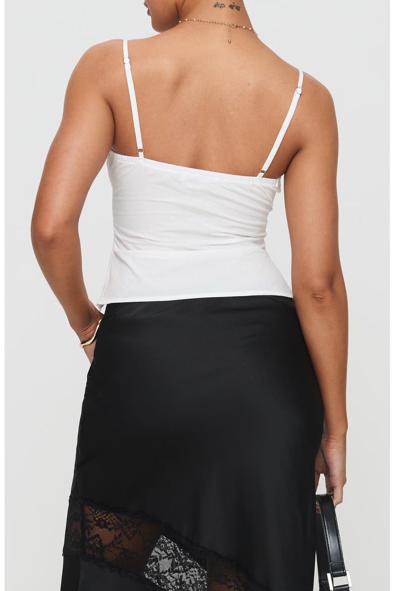 Aruba Embroidered Cotton Camisole, Alternate, color, WHITE