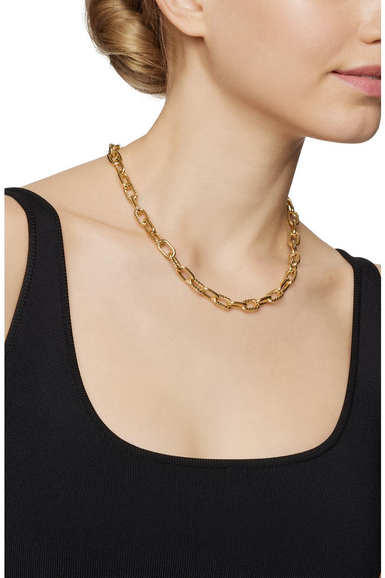DY Madison® Chain Necklace in 18K Yellow Gold, 8.5mm, Alternate, color, GOLD