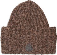 Moncler Logo Patch Wool & Alpaca Beanie