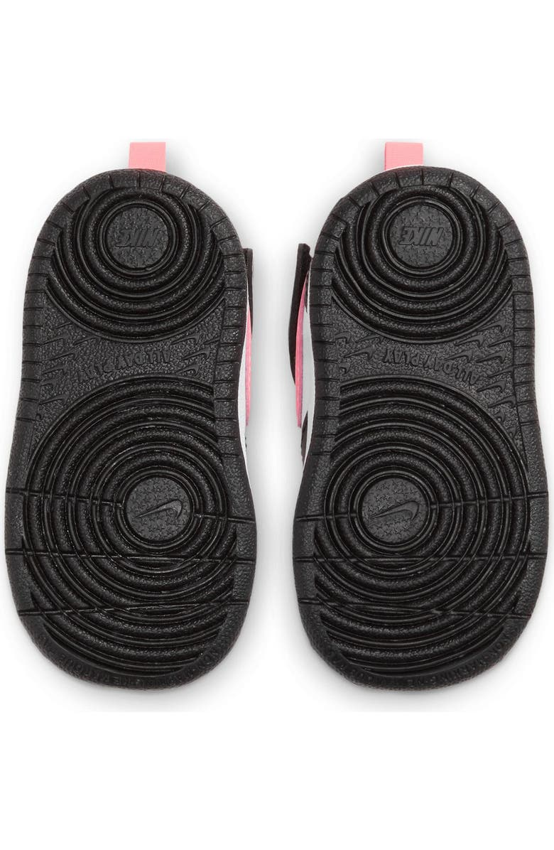 Nike Kids' Court Borough Mid 2 Sneaker, Alternate, color, Black/ White/ Sunset Pulse