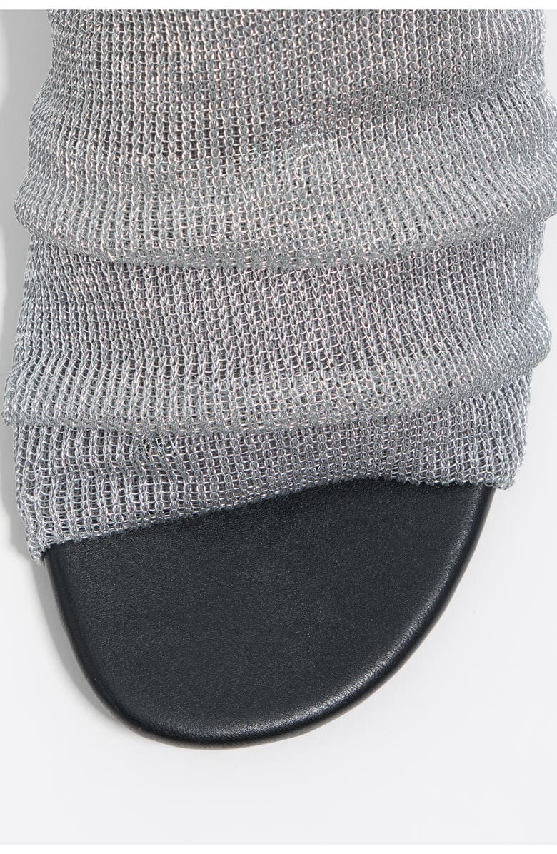 Bimba y Lola Mesh Low-Heel Sandals, Alternate, color, Silver