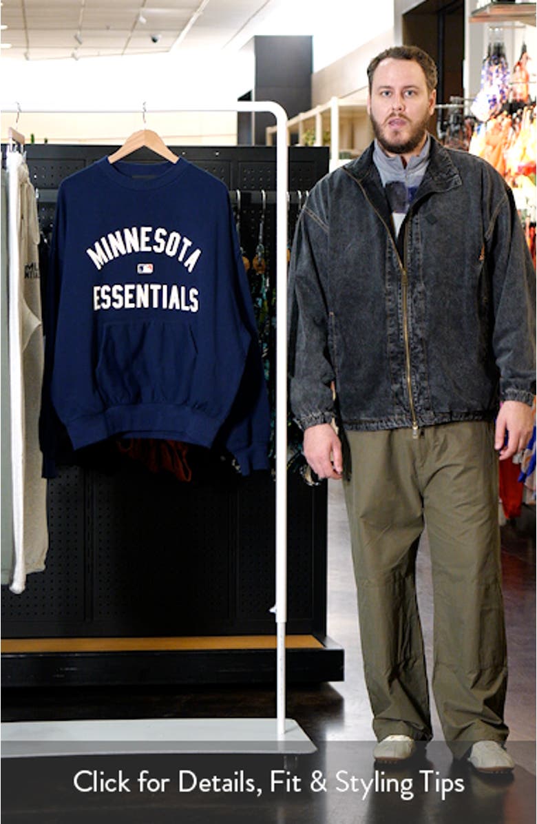 Twins Sports Fit Crewneck Cotton Sweatshirt, sales video thumbnail