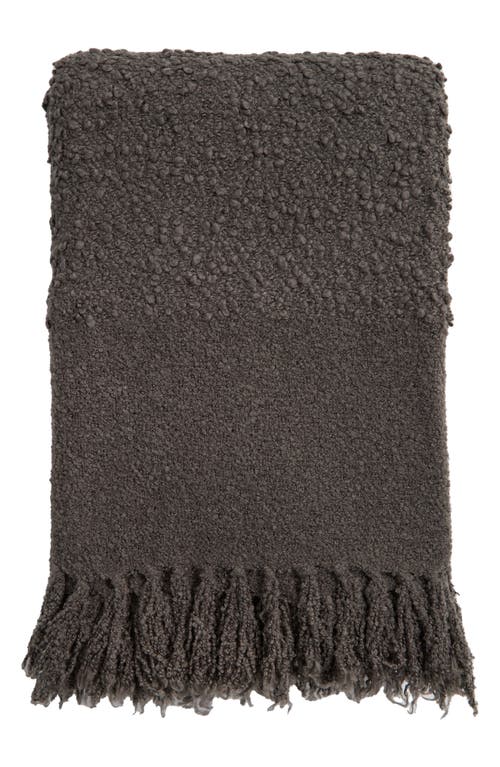 Pom Pom At Home Murphy Oversize Bouclé Throw Blanket In Green