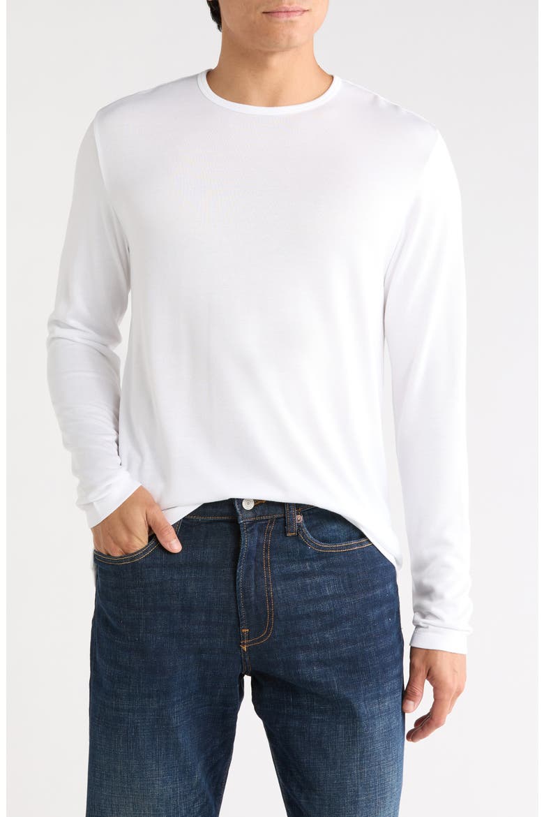 Precise Long Sleeve T-Shirt, Main, color, WHITE