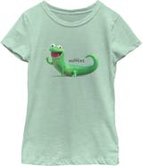 Hoppers Girl's Hoppers Tom Lizard Happy and Cute Pose  Graphic T-Shirt