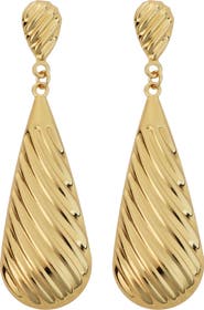 Panacea Textured Teardrop Earrings